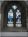 Stained glass window at St Alban, Hindhead