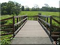 NS8179 : Footbridge crossing the Bonny Water by Lairich Rig
