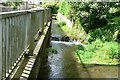 Factory Brook joins the River Thaw at Llanlbethian