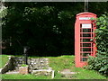 Village pump and telephone box. Llanblethian