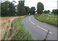 Henley Road looking north near Akenham Hall