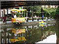 Canalside pub at Notting Hill Carnival time