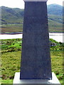 NB2816 : Detail of commemorative stone at Ceann Shpoirt by Dave Fergusson
