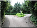 Signpost at the top of Doverhay