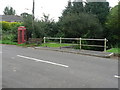 Drimpton: phone box and bridge