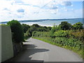 View seawards from the top of the escarpment