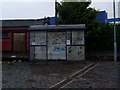 Vandalised shelter at Yoker ferry terminal