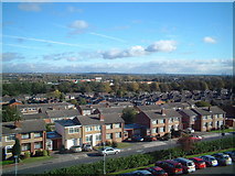 SJ4288 : Childwall Valley with Belle Vale Shopping Centre in middle distance. by Colin Pyle