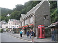 Telephone box by Lynmouth Memorial Hall