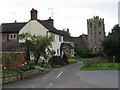 Severn Stoke - church and old houses