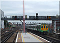 Train leaving London Bridge Station