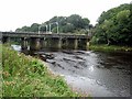 NY3857 : Railway bridges over the River Eden by Oliver Dixon