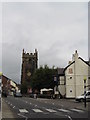 Holmes Chapel - the church and Red Lion pub