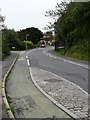 Station Road heading towards the site which once would have been the railway station.