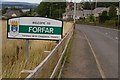 Entering Forfar from the south