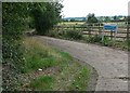 Lane to sewage pumping station