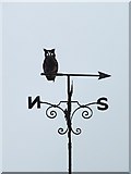 TM4249 : Owl weather vane by Keith Evans