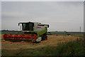 NJ7813 : Harvesting barley by Steve