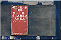 A sign at Eyemouth Harbour