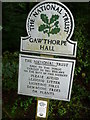 Sign on Habergham Drive - near the start of The Bronte Way