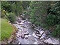 Clunie Water, looking south from the bridge in Braemar