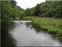 SK1273 : Cheedale - Looking towards Weirs on the River Wye by Alan Heardman