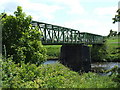 NS7852 : Footbridge over the River Clyde by Lairich Rig