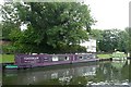 Narrowboat at Romney Lock