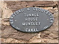 SO6541 : Commemorative plaque on Tunnel House by Peter Whatley