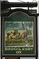 The sign of the Brocklesby Ox