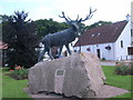 Stag outside Baxters Highland Village