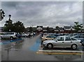 A very wet day at Cheshire Oaks shopping centre