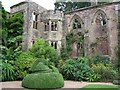 Ruins of the house in Nymans Garden