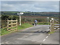 Cattle grid on the road to St Neot