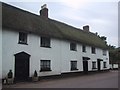 Row of Thatched Cottages in Otterton