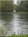 SU8083 : Monument by the Thames at Medmenham by Rod Allday
