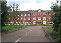 Entrance to Stow Lodge flats, Stowmarket