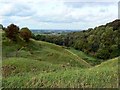 SU1079 : The top of Bincknoll Castle, near Cotmarsh, Wiltshire by Brian Robert Marshall