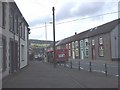 Bus in Brithweunydd Rd, Trealaw