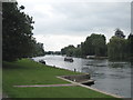 Looking down the Thames from below Maidenhead railway bridge