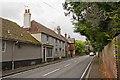 Houses along A3090 at Hursley