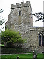 The tower of St Mary and St Ethelburga church, Lyminge