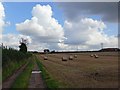 Track and farmland north of Hinckley