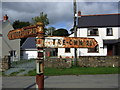 Old road sign