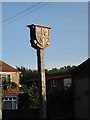 Detail of the village sign, Monkton