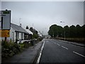 The A91 heading towards and through Gateside