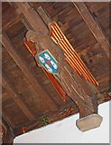 TL5502 : St Martin of Tours, Chipping Ongar, Essex - Roof angel by John Salmon