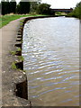 Canal bank reinforcement on the Trent and Mersey Canal