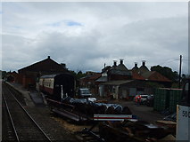 TF9913 : Dereham goods shed and yard by Ashley Dace