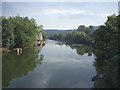 The Taff from the footbridge, Trefforest